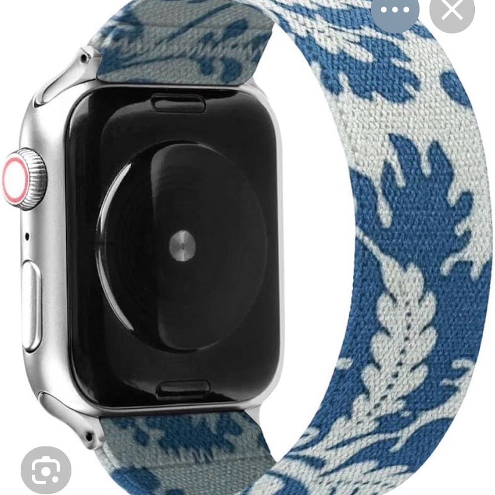 SOLACE paladin Loop Watch Strap - NEW! Blue & white pattern - Medium 38/40/41